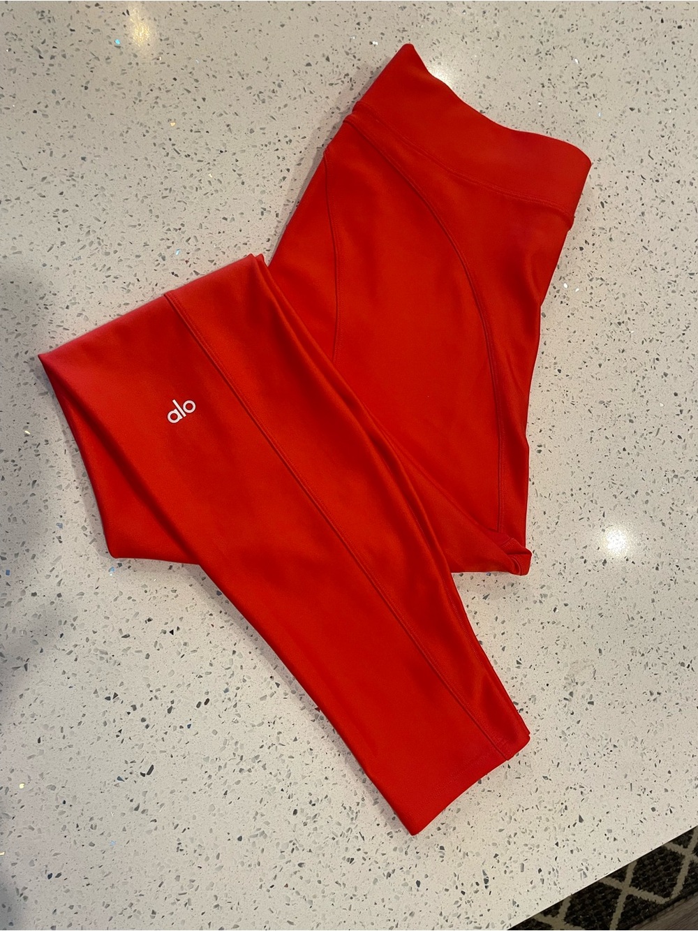 ALO Yoga Red/Orange Women's High-Rise Performance Leggings